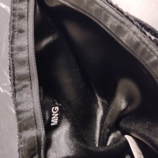 Bolso Mango negro lentejuelas