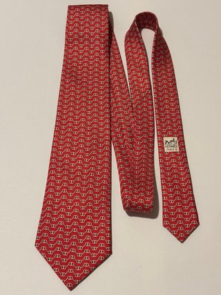 Corbata Hermes Roja NUEVO CON ETIQUETAS