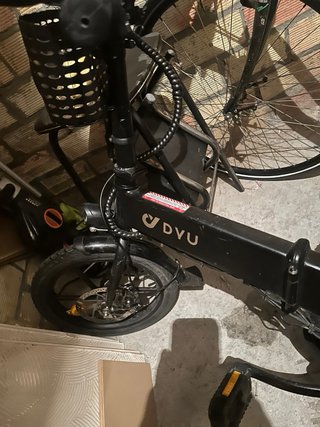 Bicicleta Eléctrica Plegable Negra