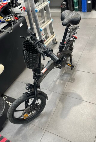 Bicicleta Eléctrica Plegable Negra