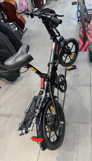 Bicicleta Eléctrica Plegable Negra