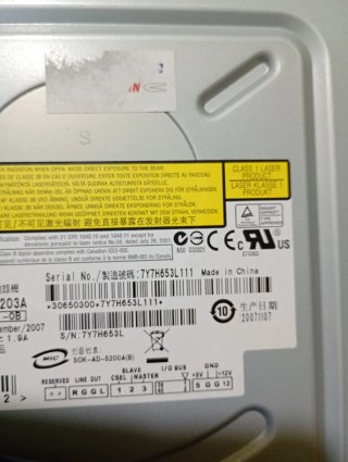 LETTORE DVD/CD SONY NEC OPTIARC MOD. AD-7203A