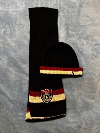 Bufanda y Gorro Polo Ralph Lauren Negro