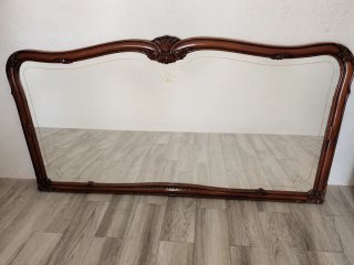 Espejo antiguo madera y cristal
