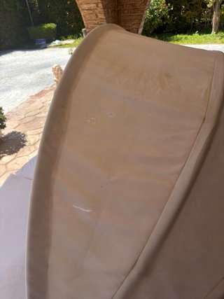 Salotto da giardino in vimini grigio