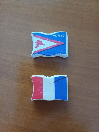 Gommine Mulino Bianco da collezione Bandiere