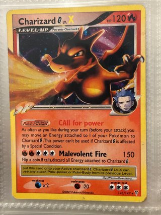 Carta Pokémon Charizard LV. X 143/147