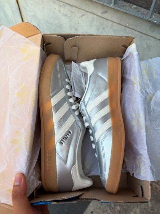 Adidas Gazelle Indoor Argento/Bianco