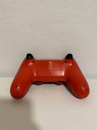 Mando PS4 Transparente Rojo