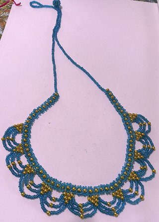 Collana Tunisina Blu e Oro