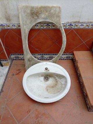 Encimera de mármol para lavabo
