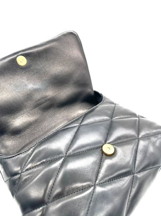 Bolso Saint Laurent Le 57 Piel Acolchada Negro