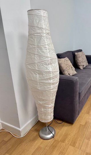 Lámpara de pie Ikea Beige/Plata