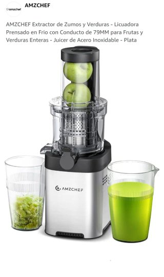 Extractor Zumo AMZCHEF ZM1902 Slow Juicer