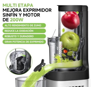 Extractor Zumo AMZCHEF ZM1902 Slow Juicer