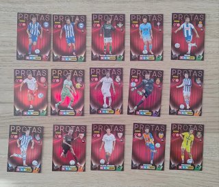Lote 15 cromos PROTAS Adrenalyn XL 2025-2026
