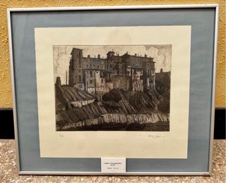Grabado Original Rafael Llorens Ferri - Alcoy