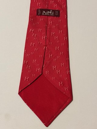 Corbata Hermes Roja con monograma H
