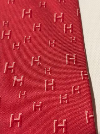 Corbata Hermes Roja con monograma H