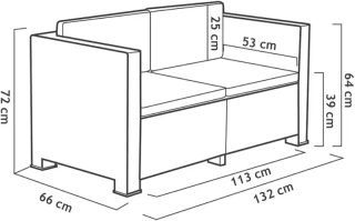 Shaf Diva Confort Storage Set Muebles de jardín
