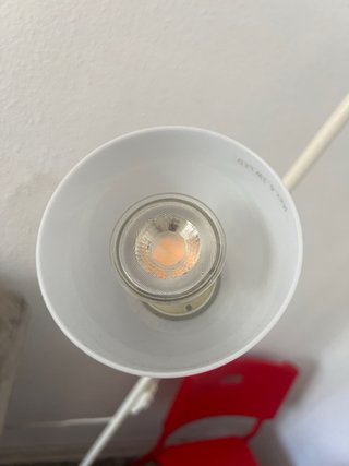 Lámpara de pie/lectura IKEA blanca