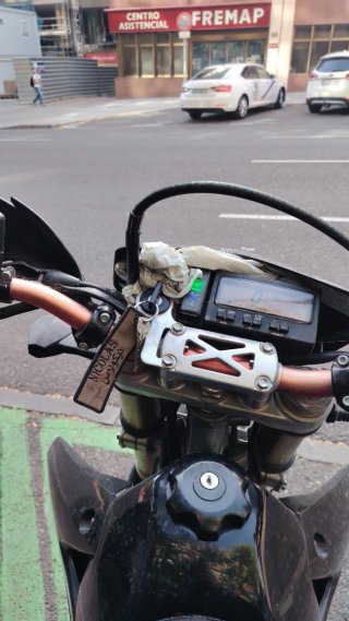 Careta moto con luz RZ
