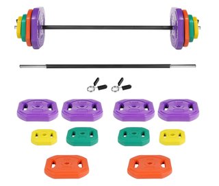 Set 50kg pesas con barra