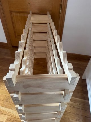 Botellero de vino de madera