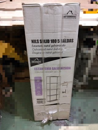 Estantería galvanizada 90x30x180 cm CatterHouse Nils Solid 180