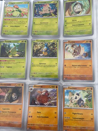 Álbum de cartas Pokémon - Varias cartas