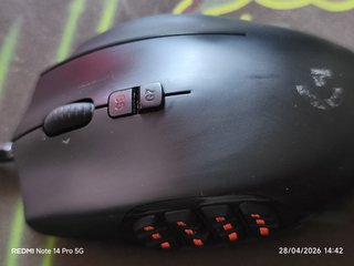 Ratón Logitech G600 MMO Negro