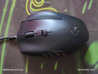 Ratón Logitech G600 MMO Negro