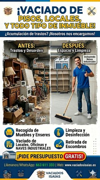 ♻️VACIADOS PISOS Y LOCALES♻️ ¡PRECIOS AJUSTABLES!