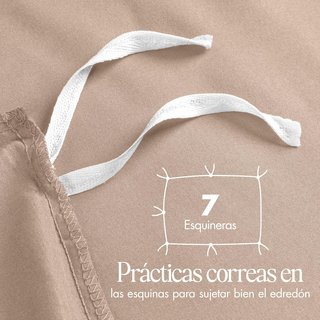 Utopia Bedding funda nórdica microfibra beige