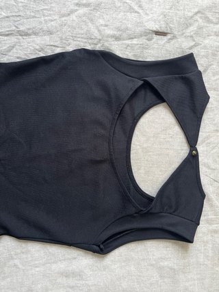 Vestido Peplum Negro Pull&Bear