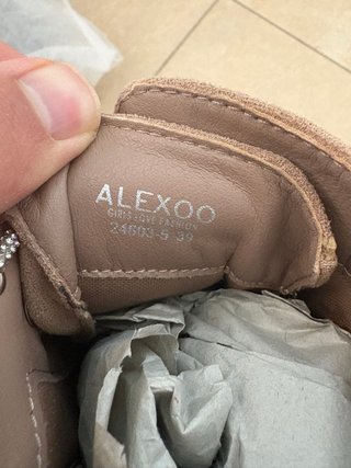 Stivali Alexoo donna beige nuovi