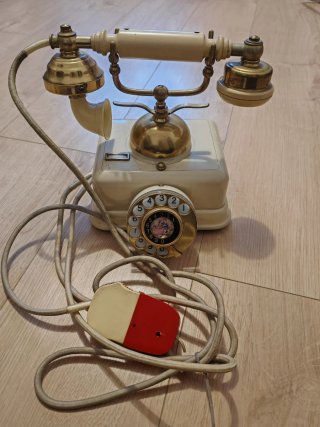 Teléfono Citesa Vintage 1971 Beige/Dorado