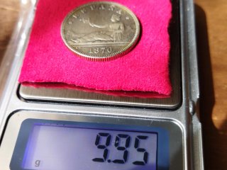 Moneda Plata 2 pesetas 1870 *18*70 Gob. Provisiona