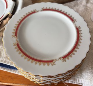 Vajilla 12 servicios Capeans cerámica oro