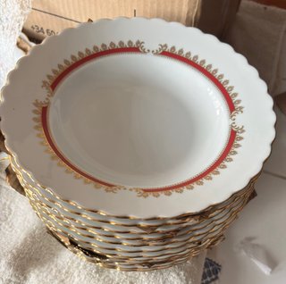 Vajilla 12 servicios Capeans cerámica oro