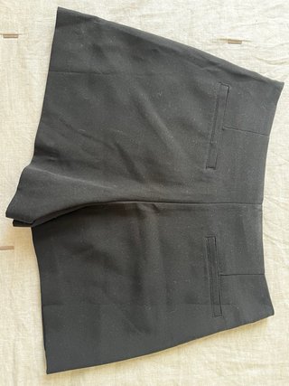Falda pantalón Stradivarius negra