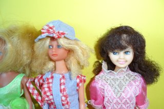 lotto 5 bambole vintage clone barbie tipo tanya pe