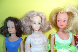lotto 5 bambole vintage clone barbie tipo tanya pe