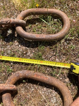 Cadenas para grúa con argollas