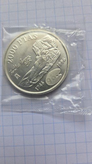 Monedas de Plata 2000 PTAS 1996