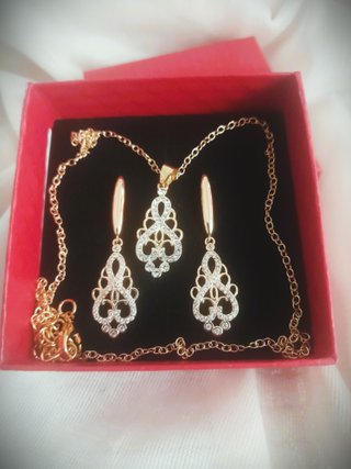 Conjunto Vintage Oro Laminado 14K 585GP