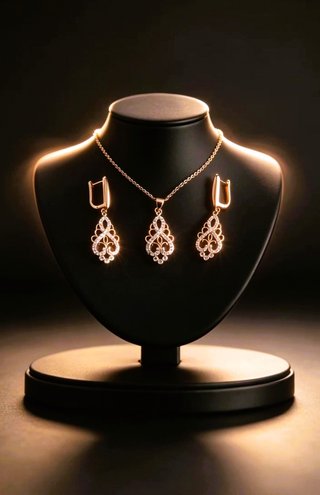 Conjunto Vintage Oro Laminado 14K 585GP
