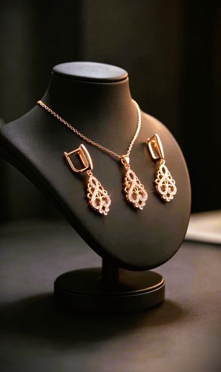Conjunto Vintage Oro Laminado 14K 585GP