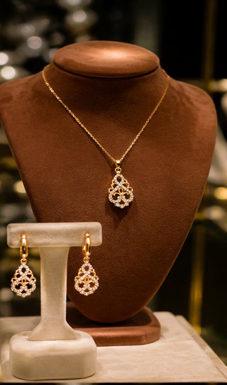 Conjunto Vintage Oro Laminado 14K 585GP