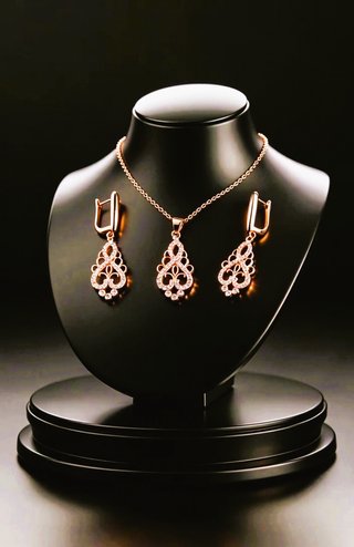 Conjunto Vintage Oro Laminado 14K 585GP